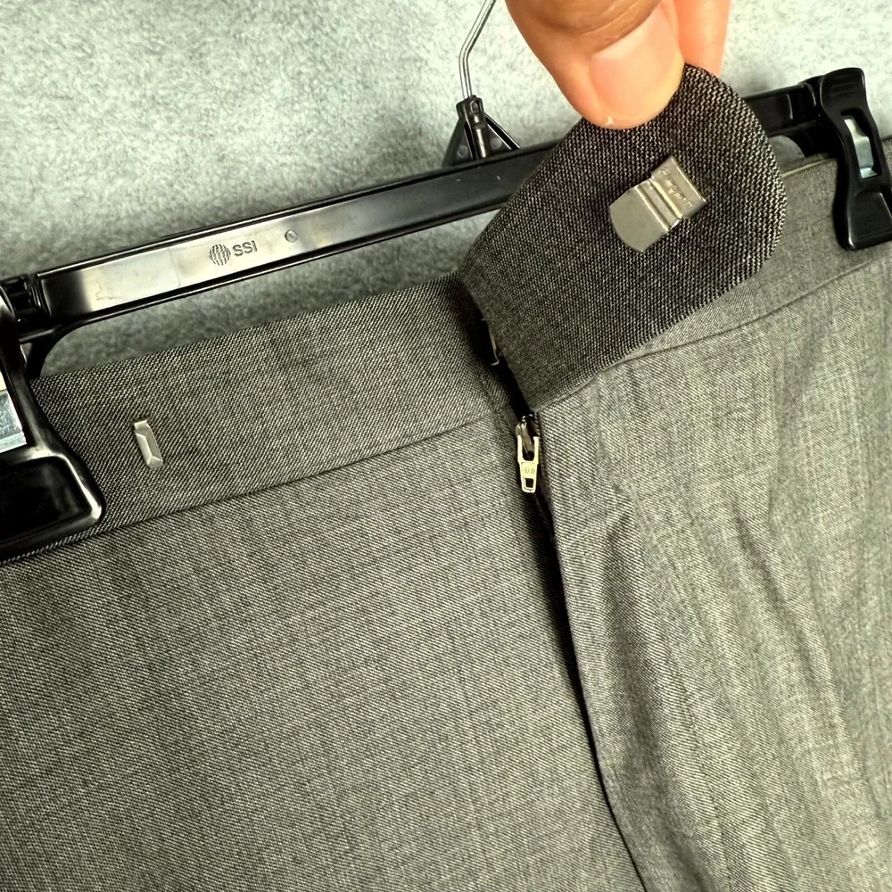 Vintage Polo Ralph Lauren Dress Pants Men's 44 Gray Slash Pockets Classic Formal